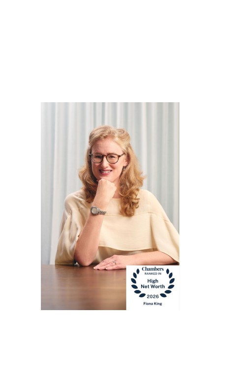 Fiona King has been recognised as Up and Coming for Private Wealth Law in the latest Chambers and Partners High Net Worth rankings