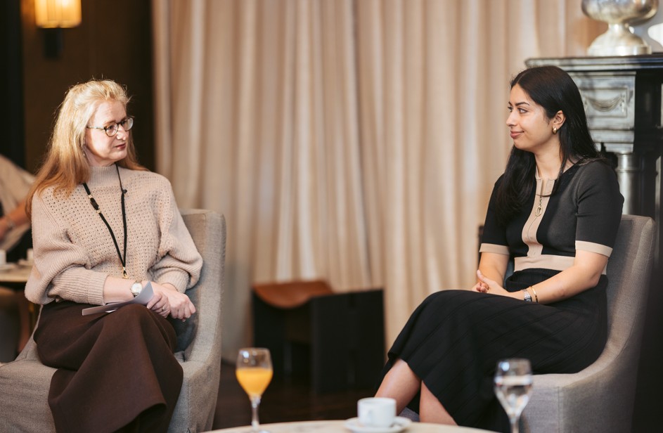 Simran Kaur as a speaker for TGT Women in Wealth breakfast series