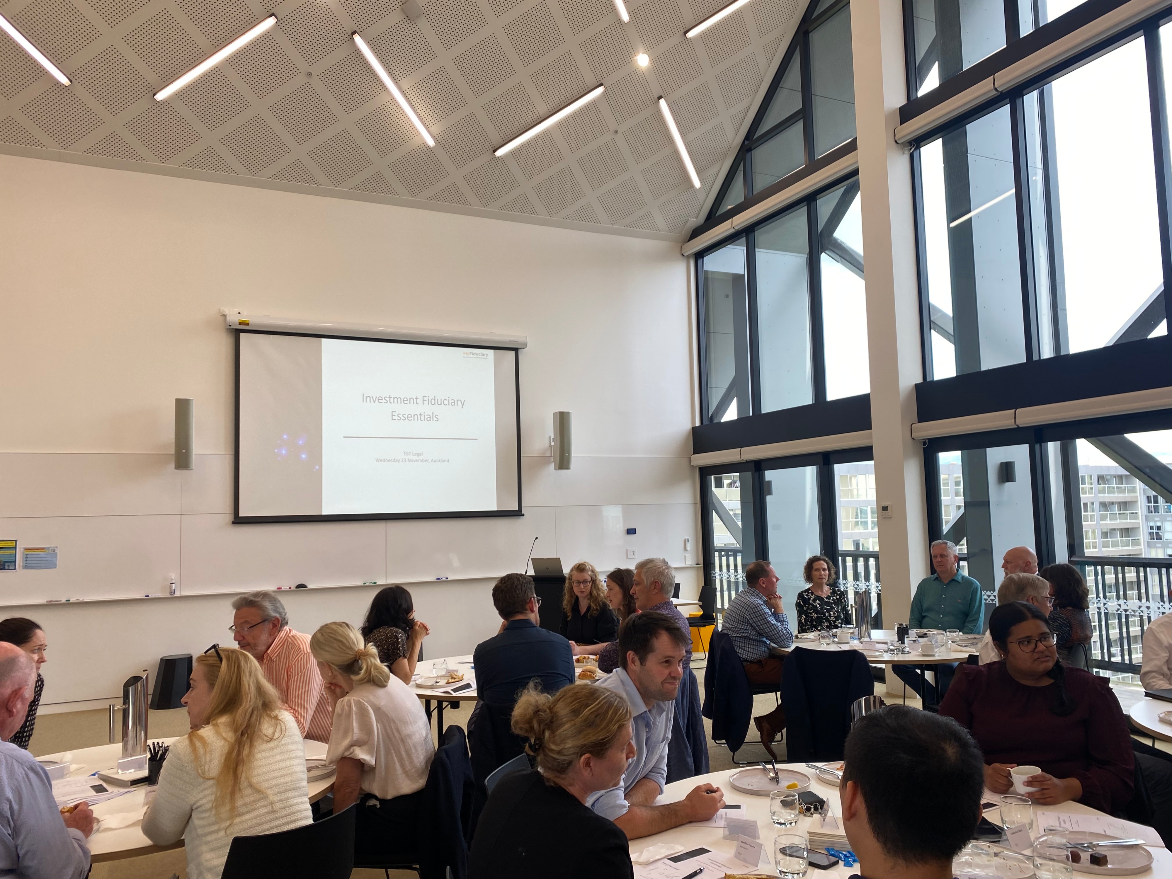 TGT Legal and MyFiduciary held a lunchtime presentation on the essentials of investing as a fiduciary